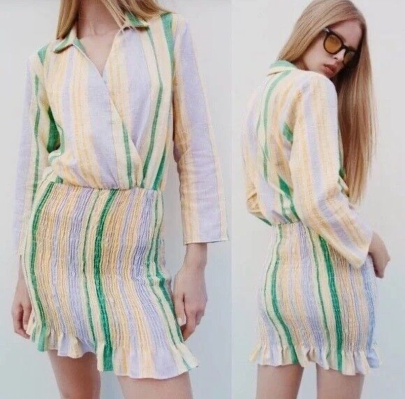 Zara Striped Dress Size - L