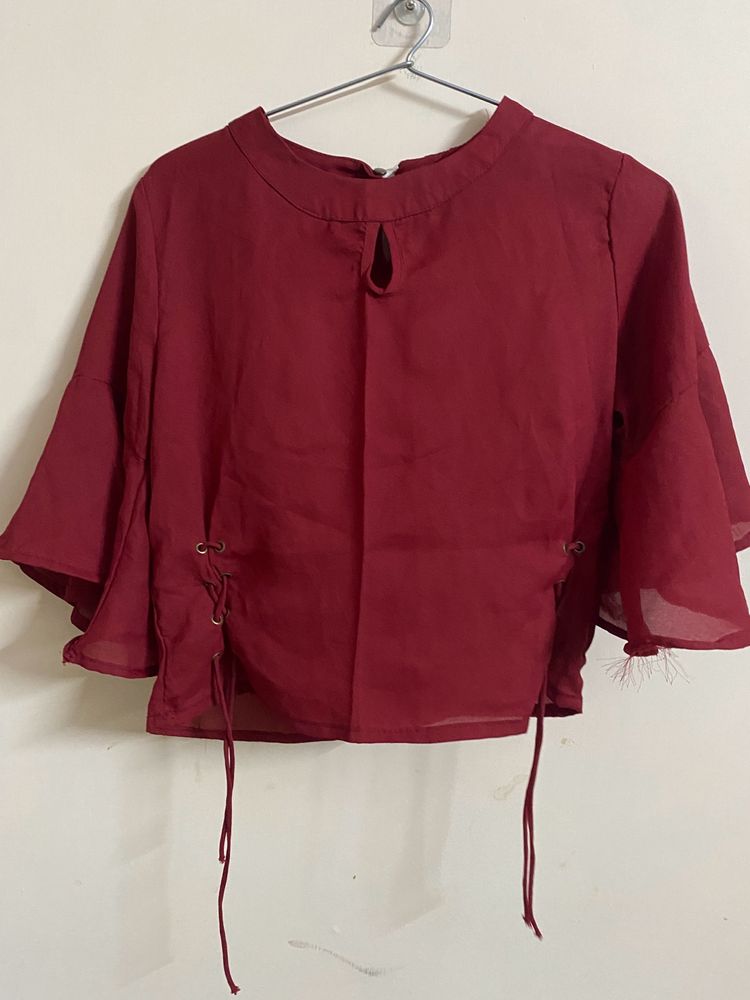 Maroon Stylish Top