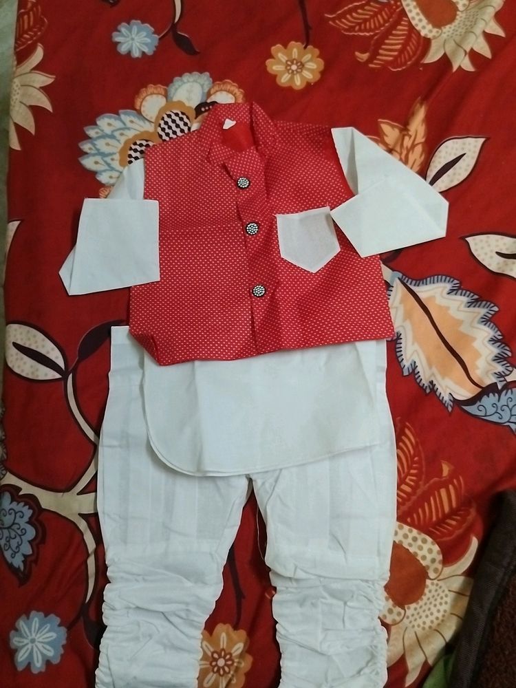 Kids White Kurta Pajama ♥️