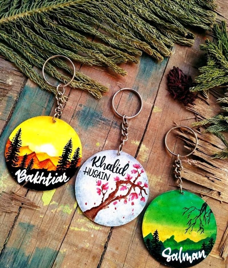 Couple Keychain Paintings