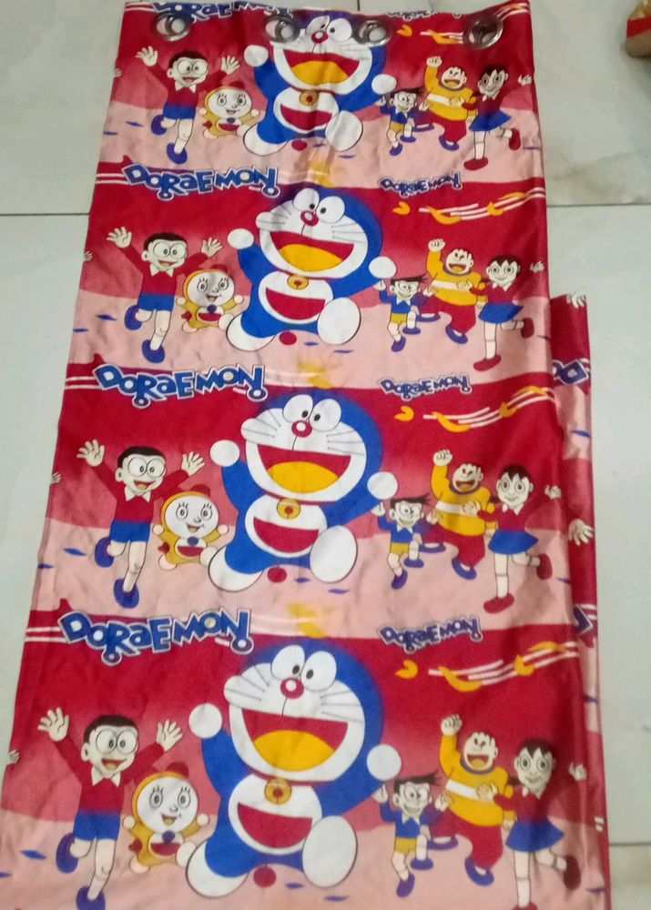 Doraemon Curtains Like New 1 Pc