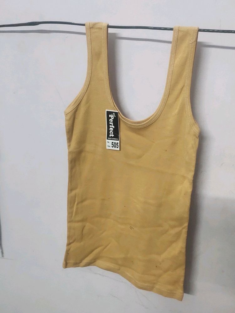 Skin Colour U Neck Camisole For Ladies 28 To 34 Si