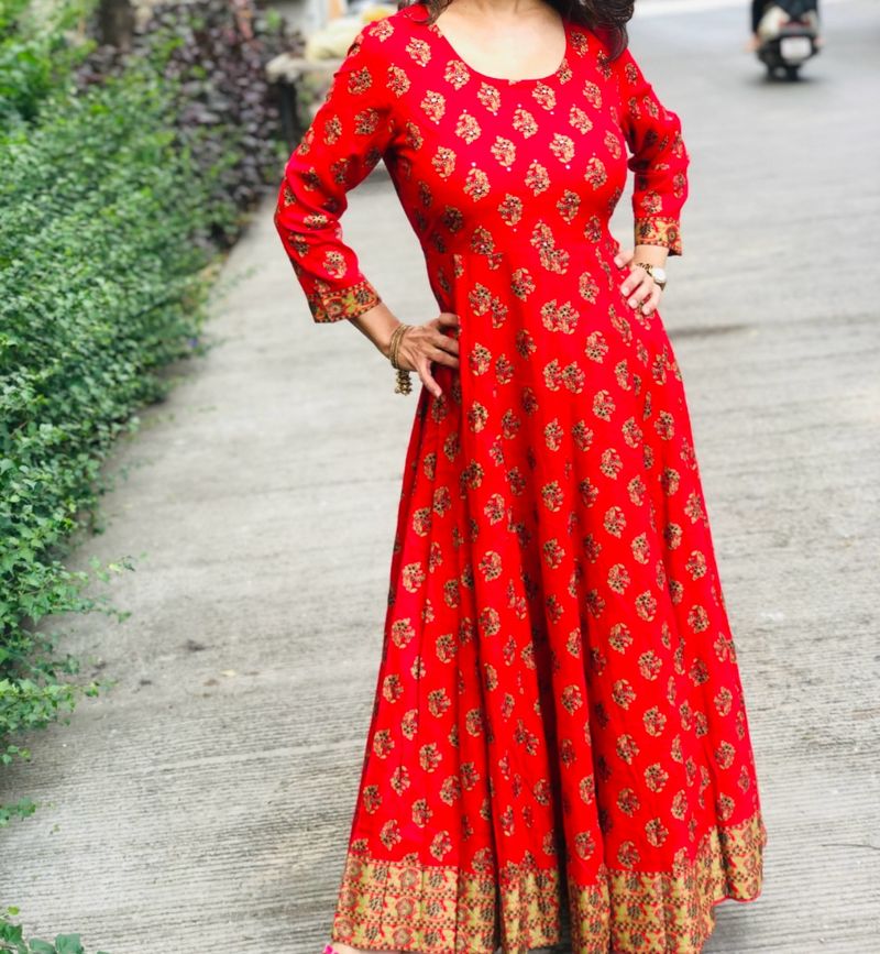 Floor Length Ethnic Gown/dress