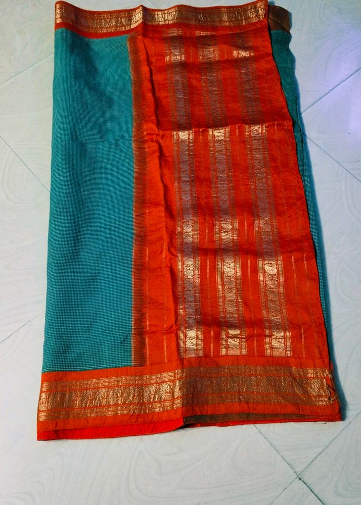 Cotton Silk Pure  Gadwal Saree