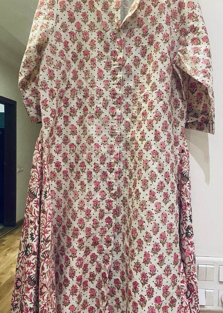 Rangmanch Floral Block Print Kurta