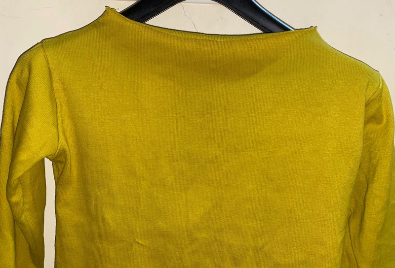 Mustard Stretchable Top