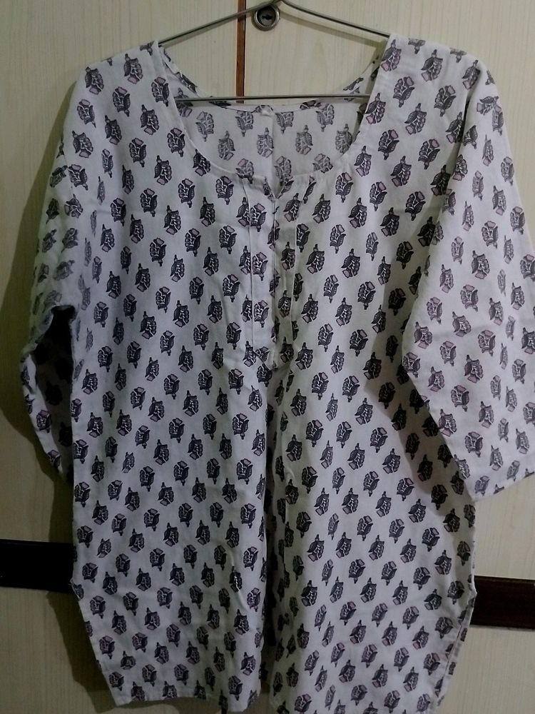 White Short Kurti