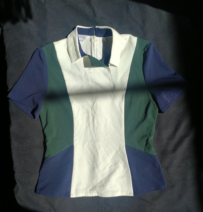 Color-Block Polo Shirt