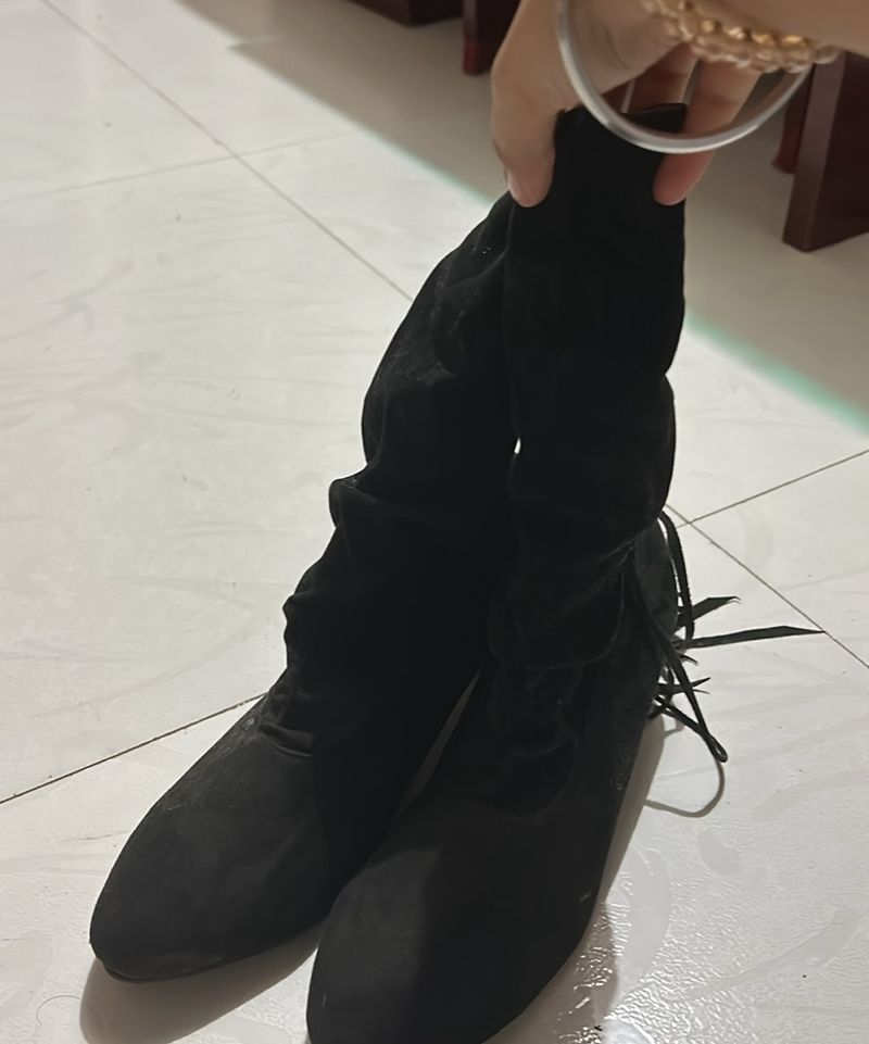 Black Long  Boots