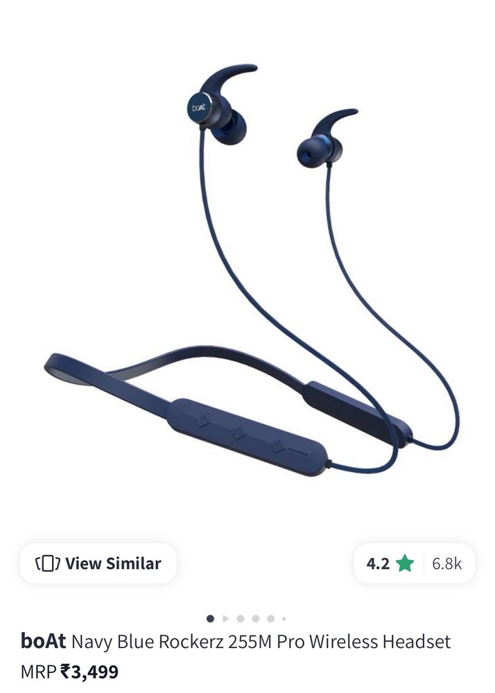 Boat Blue Rockerz 255M Headset