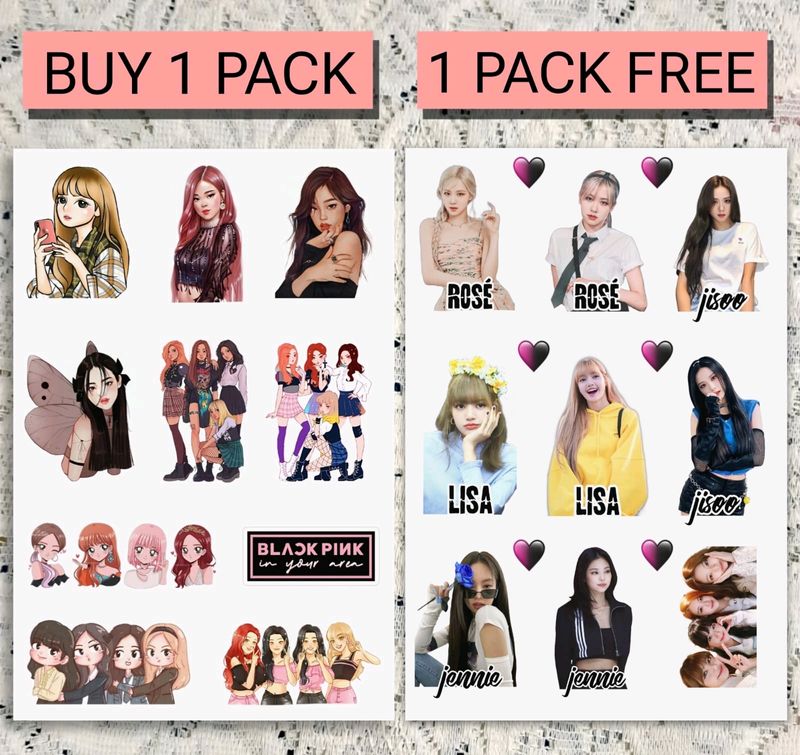 BLACKPINK PREMIUM STICKERES ✨ Buy Y 1 PACK GET