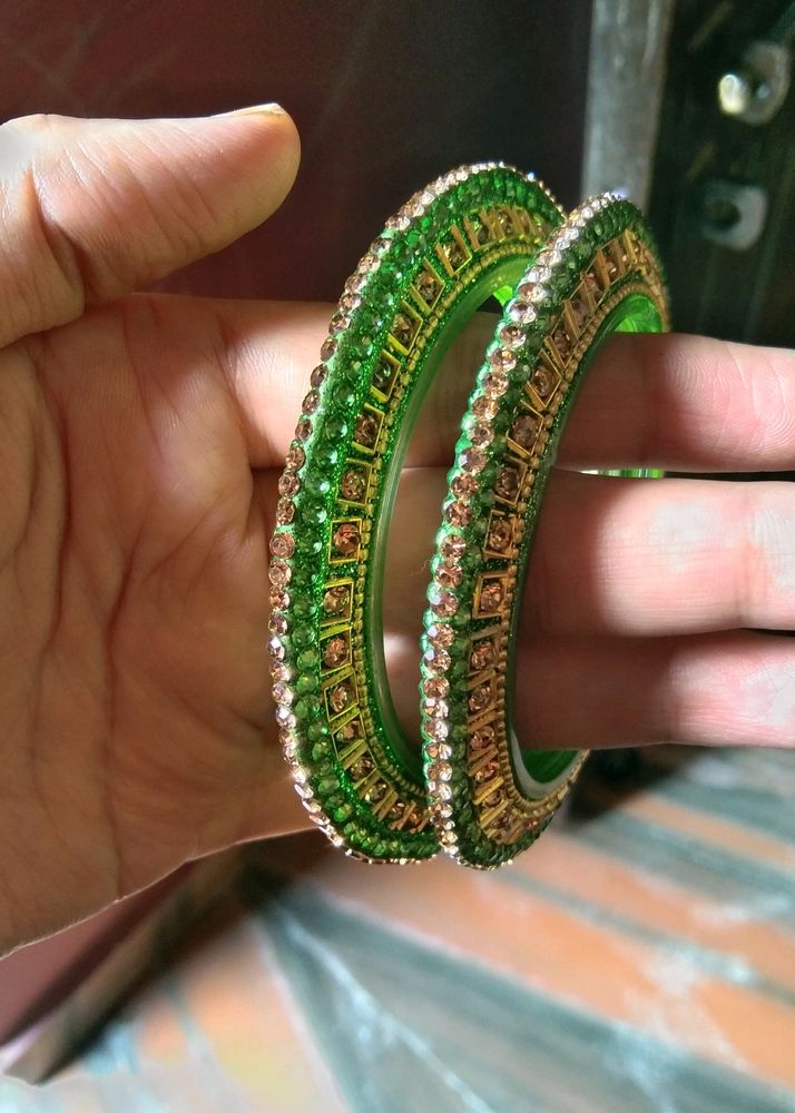 Green bangles or kade