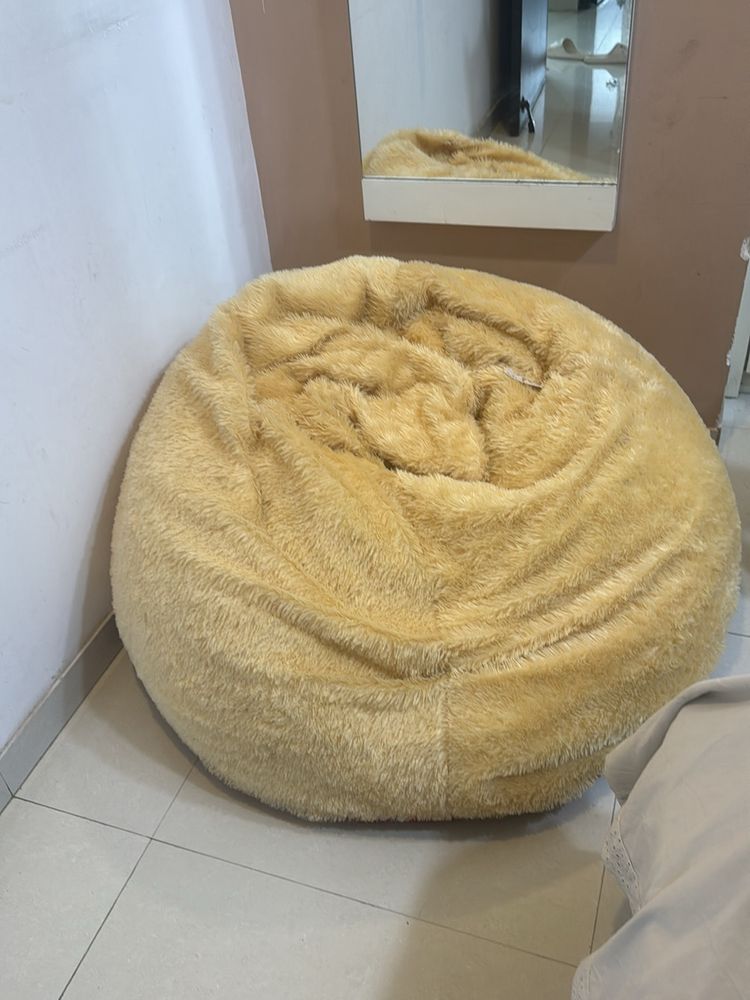 Cute Furry Prefilled Bean Bag