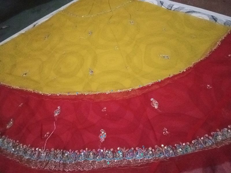 Unstitch Lahenga Choli And Dupatta Fabric