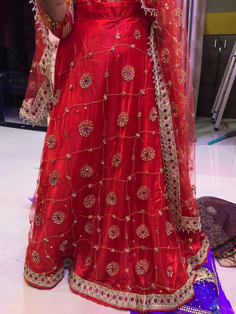 Wedding Lehnga Red Colour