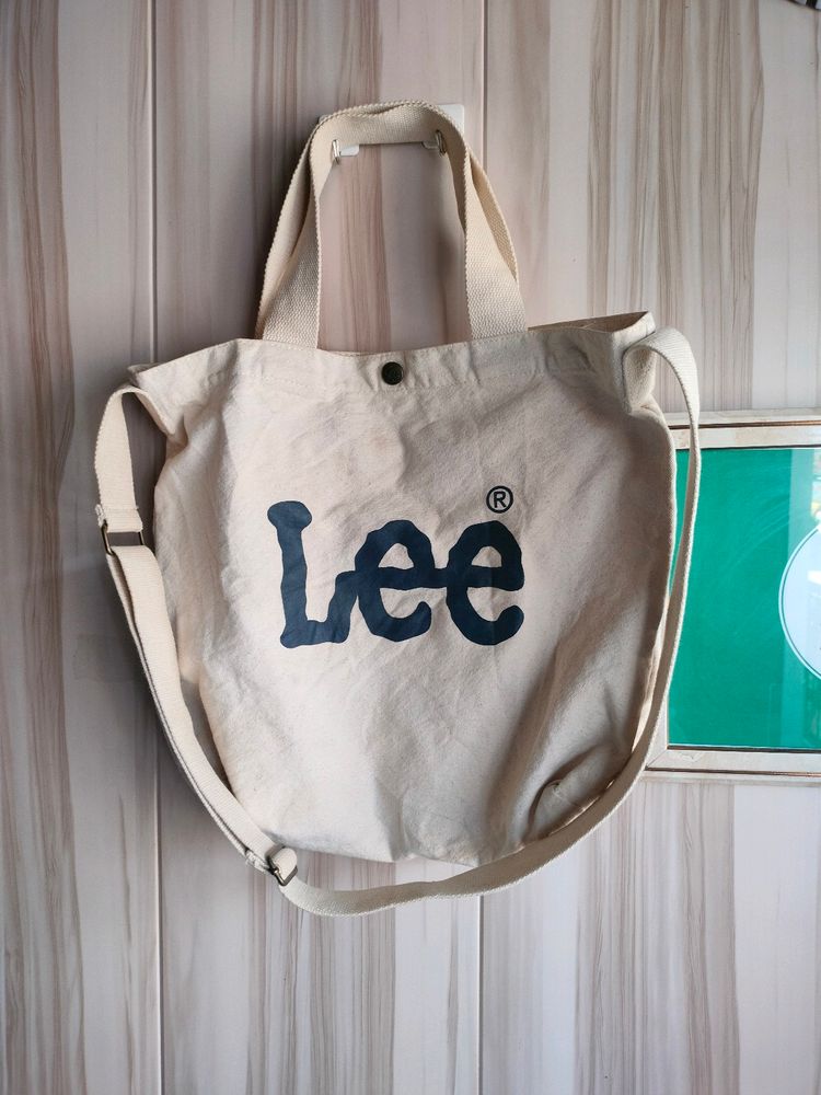 Lee Off White Tote Bag