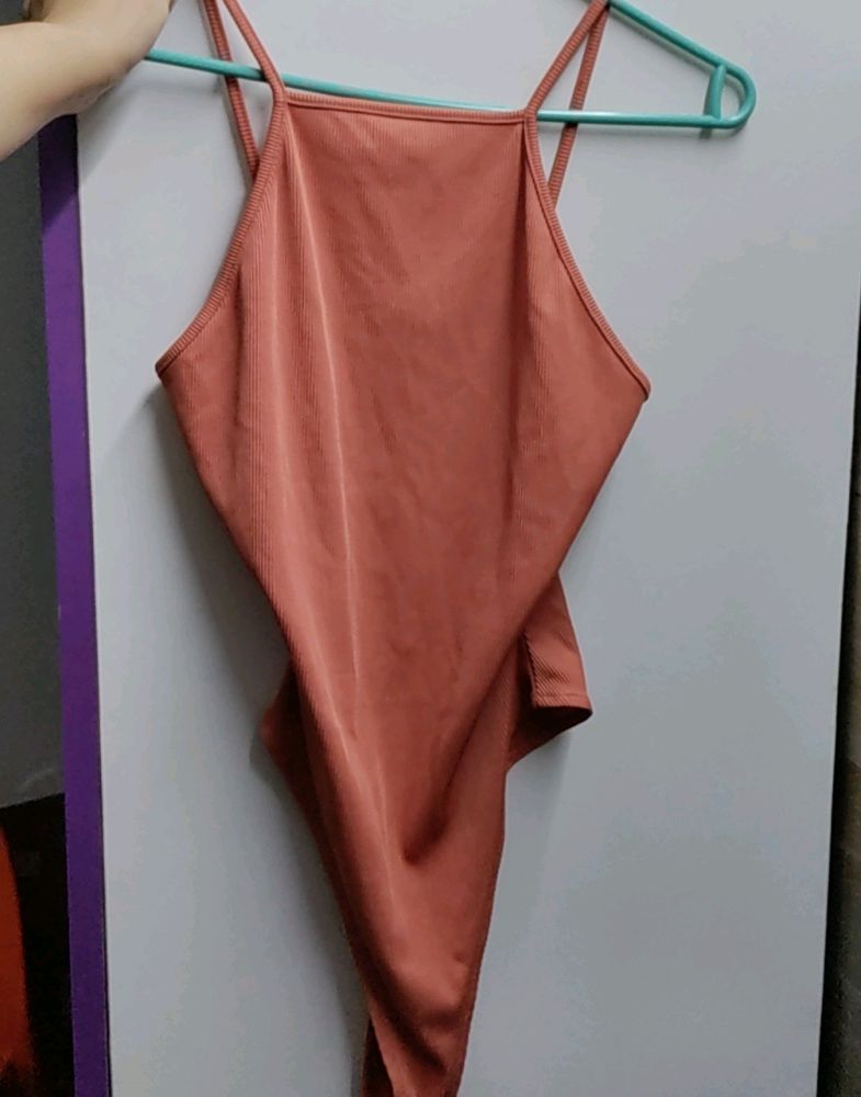 Peach Bodysuit From Forever 21