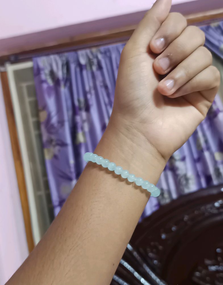 Light Blue Beads Bracelet