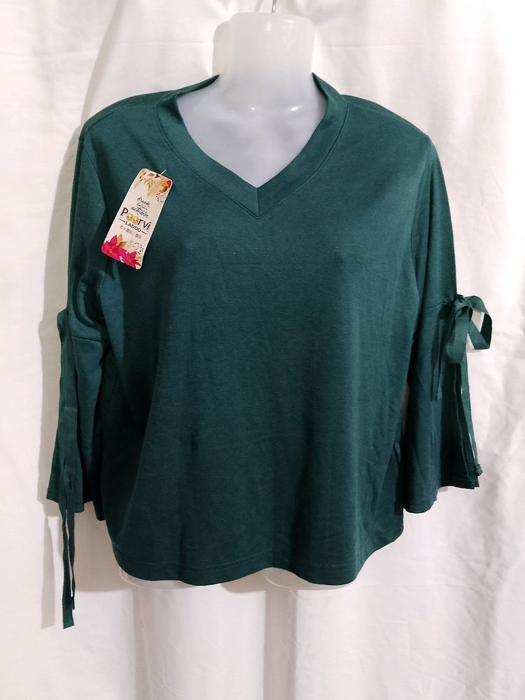 Green Woolen Top