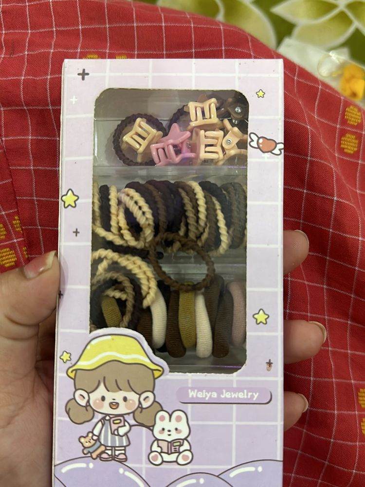 Baby Hair Clips Rubber Box