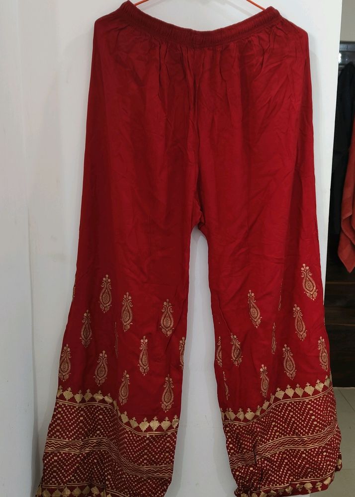 Ethnic Maroon Palazzo