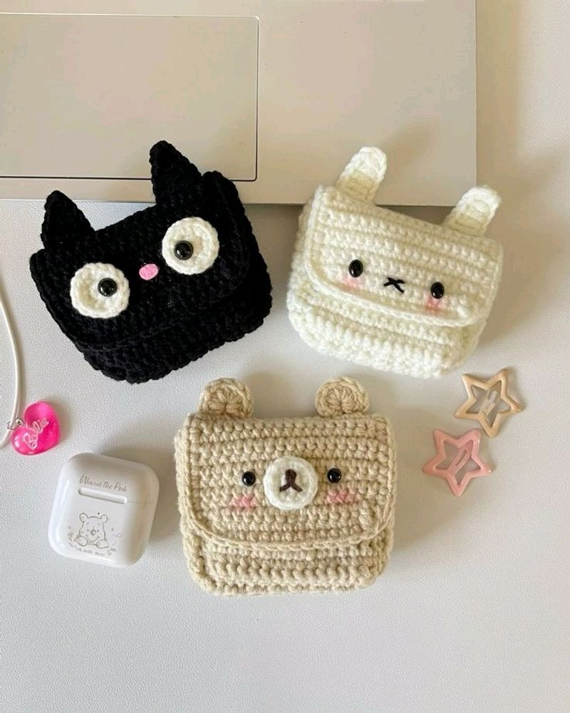 Cute Crochet Pouch For Earpods