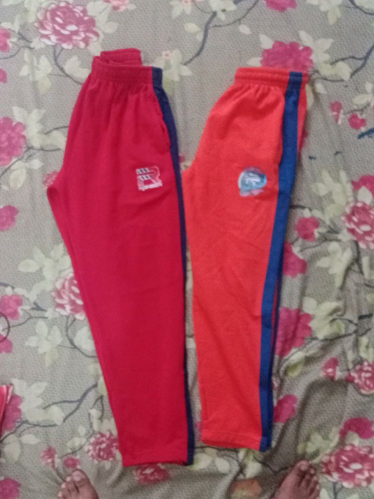 Set Of Two Pajama Red And Orange Colour