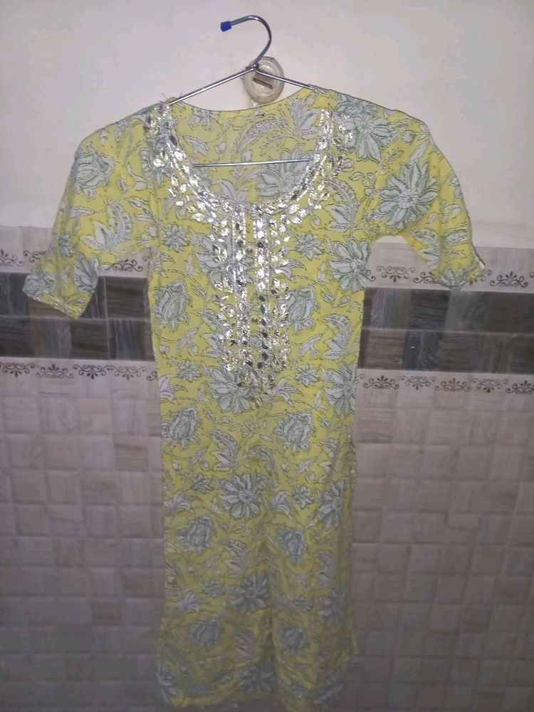 yellow Kurta Set