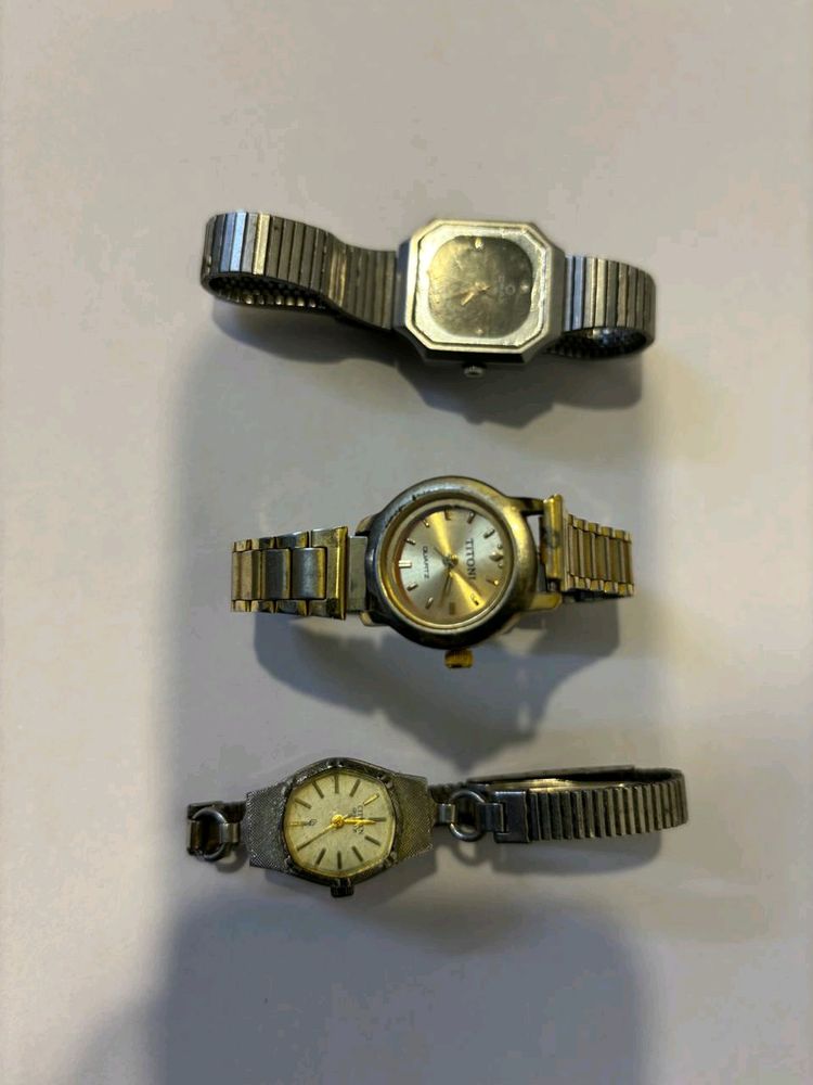 Quartz Watches( COMBO OF 3)🤩🤩