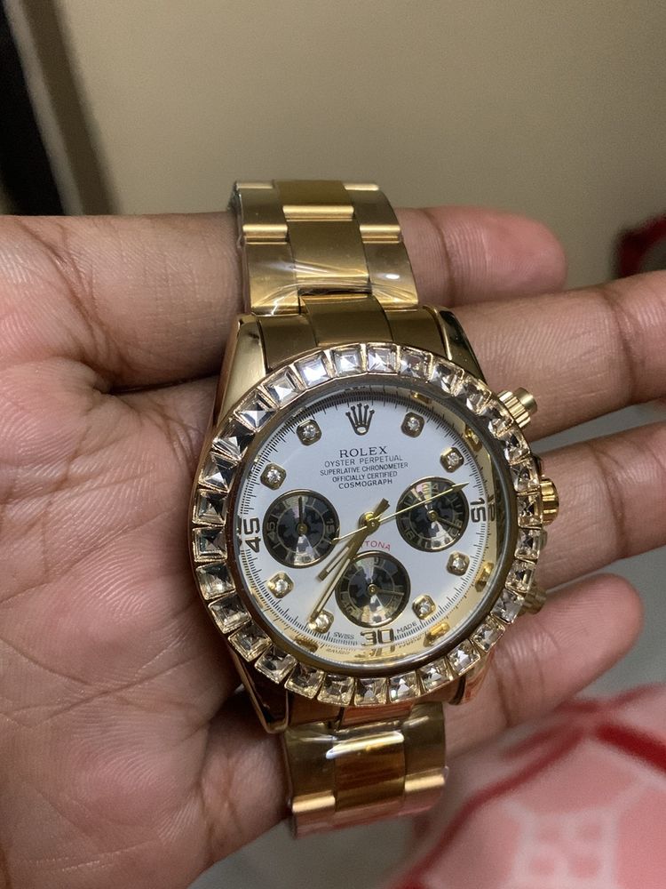 Rolex Daytona White Diamond Watch