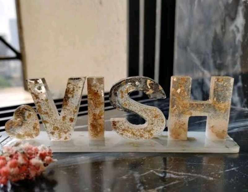 HandMade Resin Name Stand Customized Your Choic