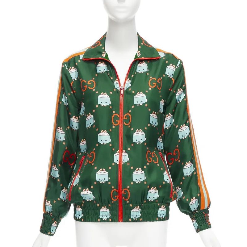 GUCCI 2023 Pikarar GG logo monogram silk Jacket