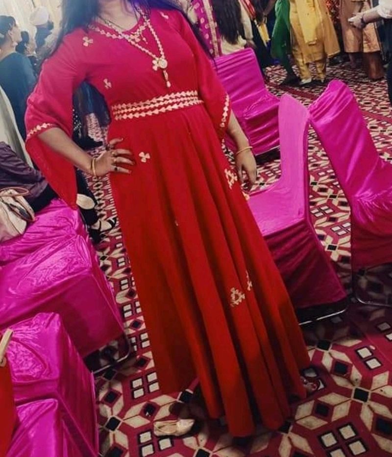 Red Gown For Party Wear