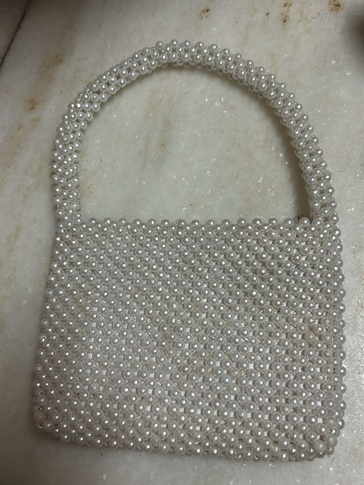 Handmade Pearl Handbag