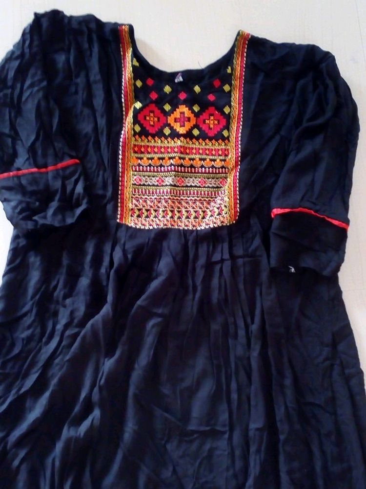 Black Nyra Cut Kurti From Be Exclusive