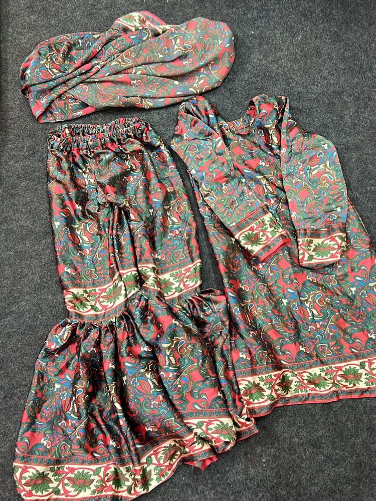 Stitch Sharara Set For Girl’s