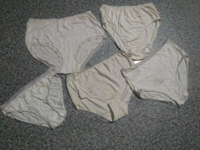 5 White Brief Cotton Silk Fabric