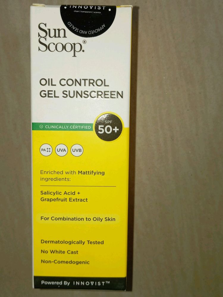 Oil Control Gel Sunscreen