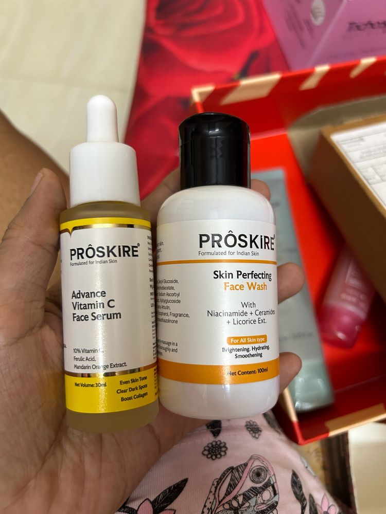 Proskire Vitamin C Serum Amd Face Wash