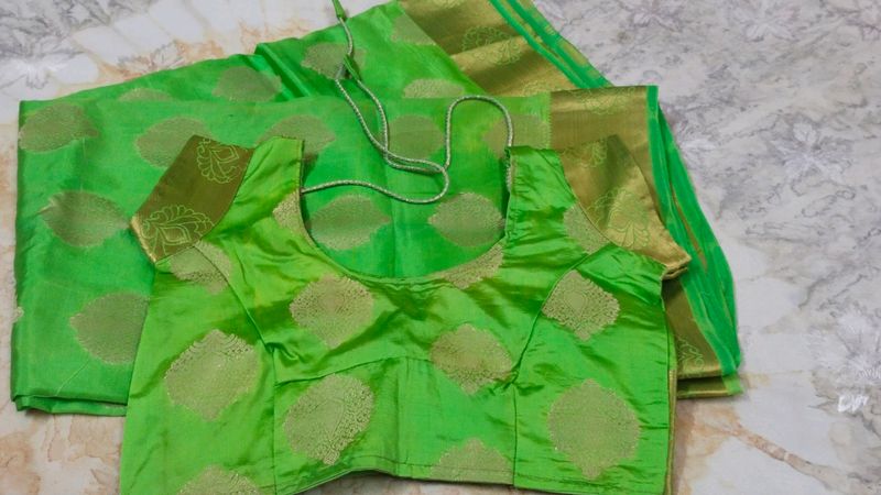 New saree & blouse... 1 time used only