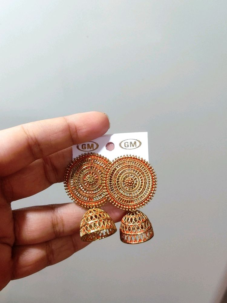 A Rose Gold Earrings