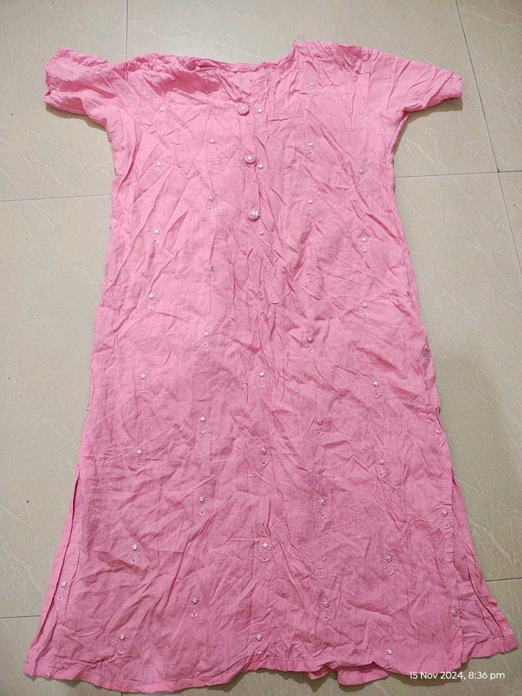 Comfortable Pink Kurti