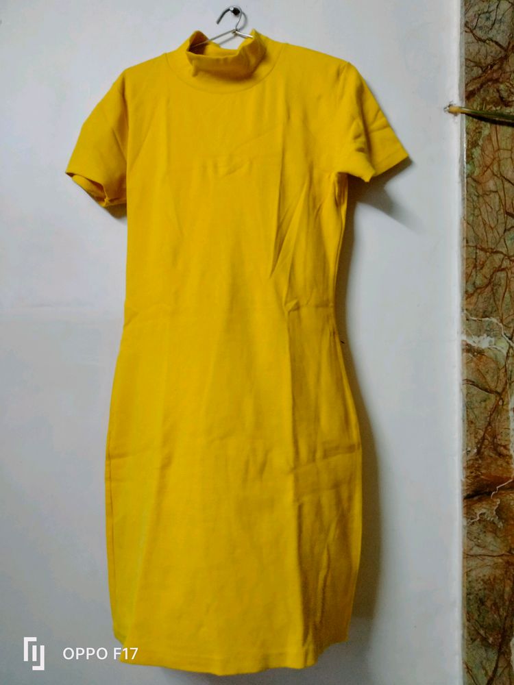 yellow straight one piece