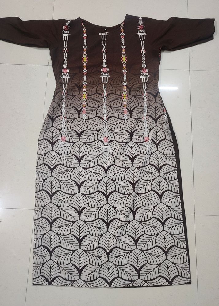 Digital Print Branded Kurti M Size With Freebie