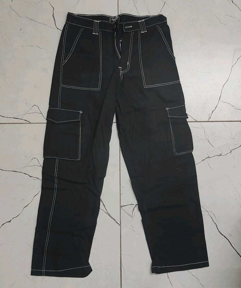 Cargo Black Jeans