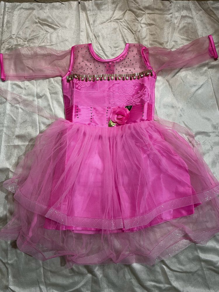 Girl Pari Dress With Wings (4-6 Years)