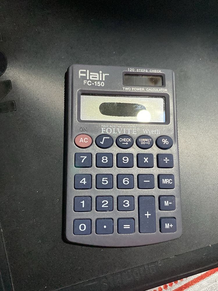 flair calculator not battery nahi ha bus