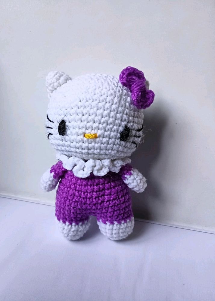 Hello Kitty Handmade Crochet Amigurumi Doll