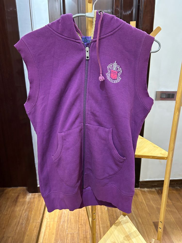 Madame Purple Half Sweatshirt