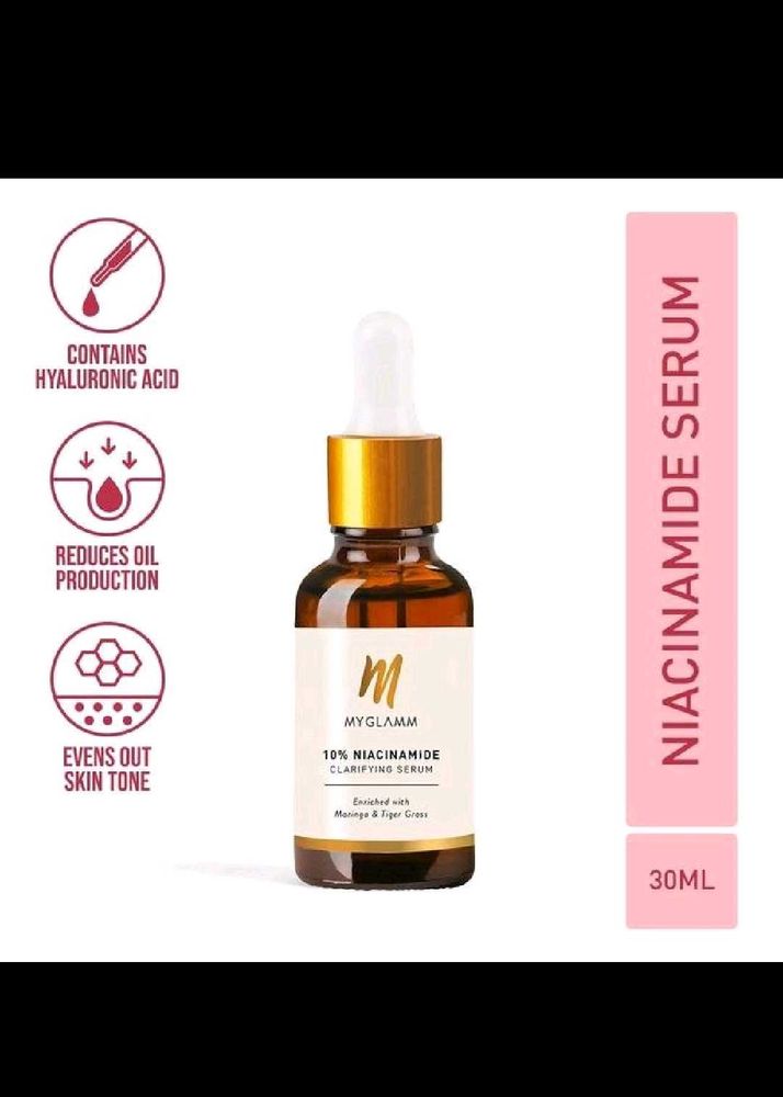 MyGlamm 10% Niacinamide Clarifying Serum Enriched